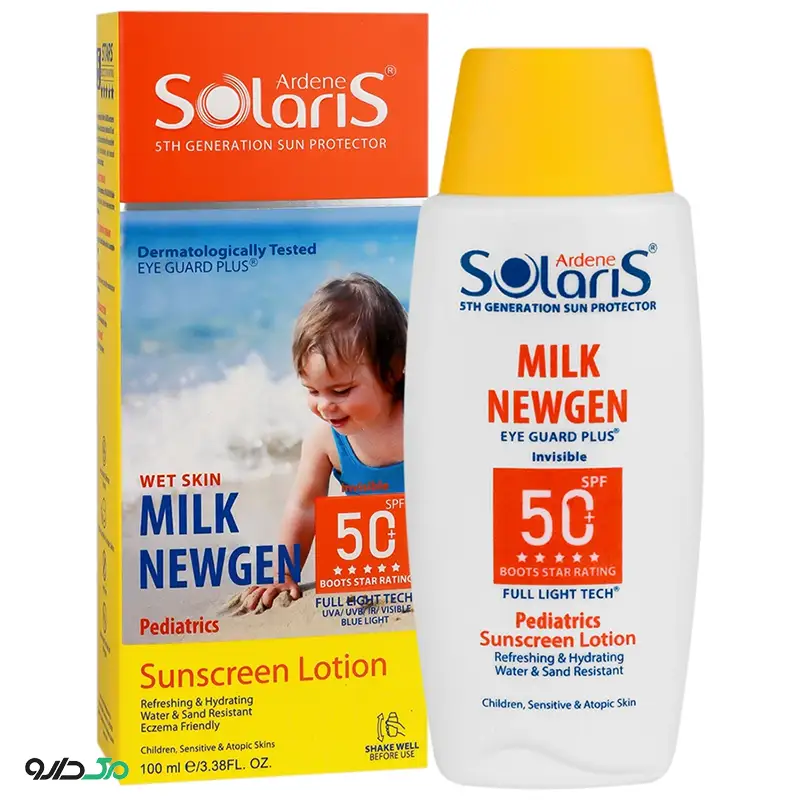 لوسیون ضد آفتاب کودک میلک نیوژن آردن سولاریس SPF50